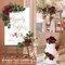 50Pcs Artificial Flowers Dark Red Roses Perfect DIY Wedding Bouquets